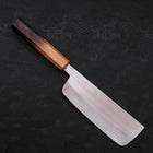Nakiri Stainless Clad White Steel #2 Polished Yaki Urushi Handle 165mm-[Musashi]-[Japanese-Kitchen-Knives]