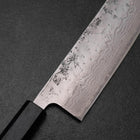 Nakiri Sweden Stainless Steel Nashiji Washi Damascus Blue Urushi Handle 165mm (6.5”)-[Musashi]-[Japanese-Kitchen-Knives]