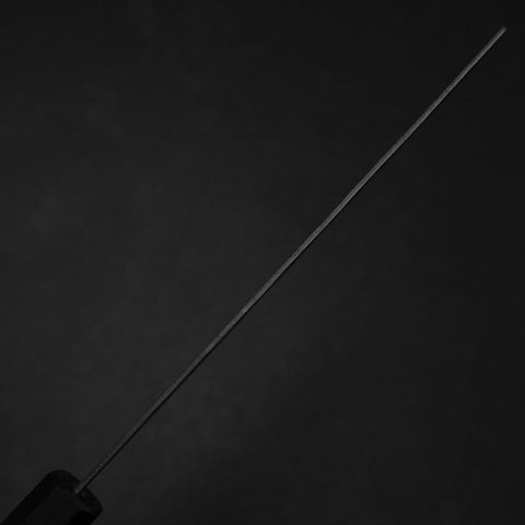 Nakiri Sweden Stainless Steel Nashiji Washi Damascus Blue Urushi Handle 165mm-[Musashi]-[Japanese-Kitchen-Knives]