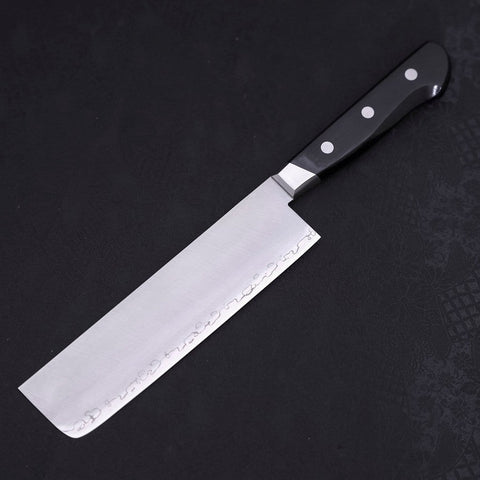 Nakiri Sweden Stainless Steel Polished Western Handle 165mm-[Musashi]-[Japanese-Kitchen-Knives]