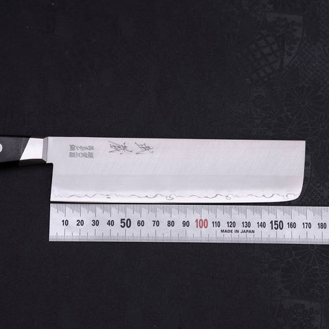 Nakiri Sweden Stainless Steel Polished Western Handle 165mm-[Musashi]-[Japanese-Kitchen-Knives]