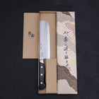 Nakiri Sweden Stainless Steel Polished Western Handle 165mm-[Musashi]-[Japanese-Kitchen-Knives]