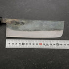 Nakiri V-Toku Kurouchi Damascus Buffalo Magnolia Handle 165mm-[Musashi]-[Japanese-Kitchen-Knives]