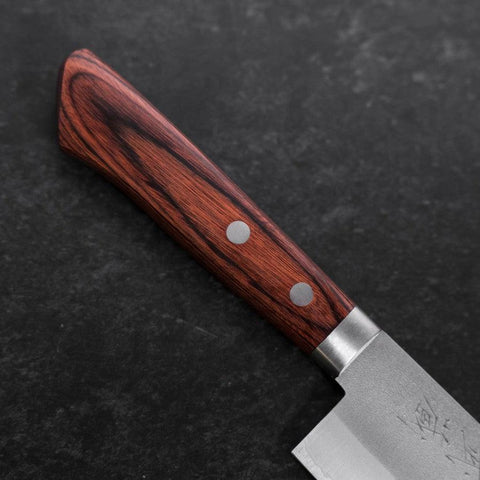 Nakiri VG-1 Nashiji Western Mahogany Handle 165mm-[Musashi]-[Japanese-Kitchen-Knives]