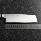 Nakiri VG-1 Polished Western Black Handle 160mm (6.3”)-[Musashi]-[Japanese-Kitchen-Knives]