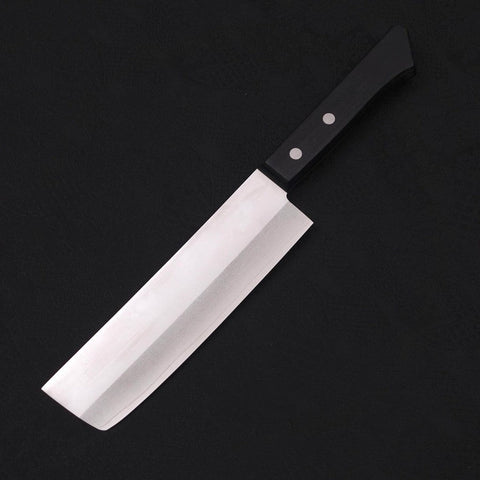 Nakiri VG-1 Polished Western Black Handle 160mm (Tsuba-nashi)-[Musashi]-[Japanese-Kitchen-Knives]