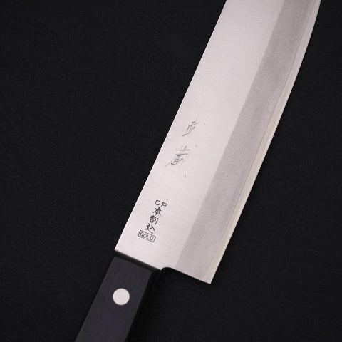 Nakiri VG-1 Polished Western Black Handle 160mm (Tsuba-nashi)-[Musashi]-[Japanese-Kitchen-Knives]