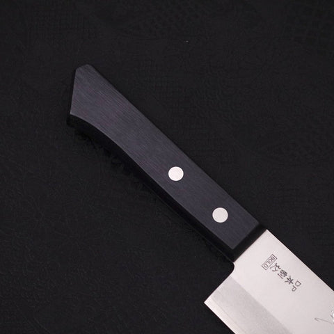 Nakiri VG-1 Polished Western Black Handle 160mm (Tsuba-nashi)-[Musashi]-[Japanese-Kitchen-Knives]