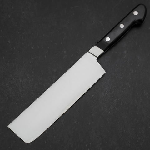 Nakiri VG-1 Polished Western Black Handle 170mm-[Musashi]-[Japanese-Kitchen-Knives]