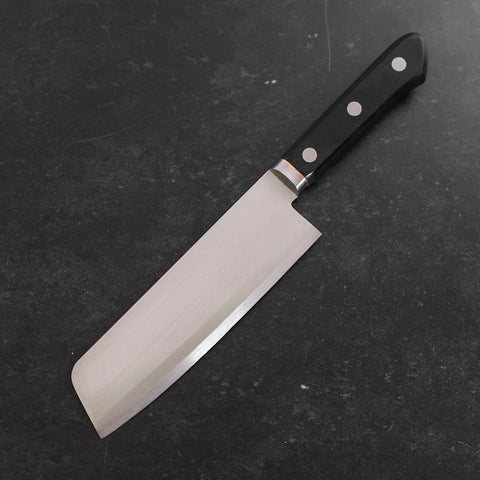 Nakiri VG-1 Pulido Mango Occidental con Incrustaciones de Cobre 160 mm