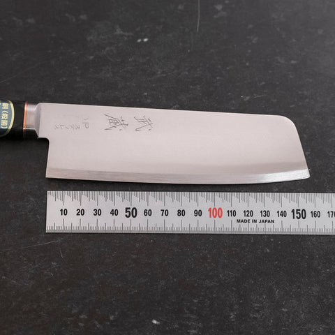 Nakiri VG-1 Pulido Mango Occidental con Incrustaciones de Cobre 160 mm