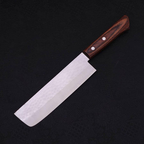 Nakiri VG-1 Tsuchime Western Mahogany Handle 165mm-[Musashi]-[Japanese-Kitchen-Knives]