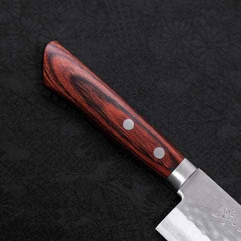 Nakiri VG-1 Tsuchime Western Mahogany Handle 165mm-[Musashi]-[Japanese-Kitchen-Knives]
