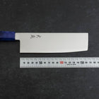 Nakiri VG-10 Damascus Blue Birch Handle 170mm-[Musashi]-[Japanese-Kitchen-Knives]