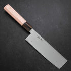 Nakiri VG-10 Damascus Buffalo Light Pink Maple Handle 170mm-[Musashi]-[Japanese-Kitchen-Knives]