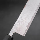 Nakiri VG-10 Damascus Dark Blue Urushi Handle 165mm-[Musashi]-[Japanese-Kitchen-Knives]