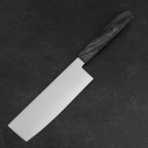 Nakiri VG-10 Damascus Gray Birch Handle 170mm-[Musashi]-[Japanese-Kitchen-Knives]