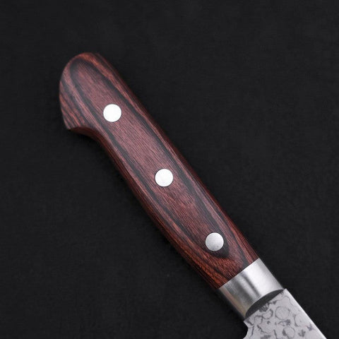 Nakiri VG-10 Damascus Mahogany Handle 165mm-[Musashi]-[Japanese-Kitchen-Knives]
