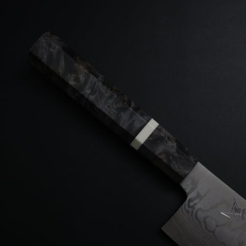 Nakiri VG-10 Damascus Maple Handle 165mm-[Musashi]-[Japanese-Kitchen-Knives]