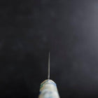 Nakiri VG-10 Damascus Ocean Blue-White Mix Handle 165mm (6.5”)-[Musashi]-[Japanese-Kitchen-Knives]