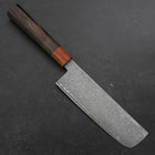 Nakiri VG-10 Damascus Shitan Ebony Handle 165mm-[Musashi]-[Japanese-Kitchen-Knives]