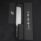 Nakiri VG-10 Damascus Western Black Handle 165mm-[Musashi]-[Japanese-Kitchen-Knives]