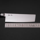 Nakiri VG-10 Damascus Western Black Round Handle 170mm (6.7”)-[Musashi]-[Japanese-Kitchen-Knives]