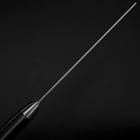 Nakiri VG-10 Damascus Western Black Round Handle 170mm-[Musashi]-[Japanese-Kitchen-Knives]