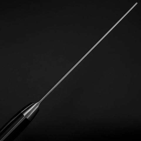 Nakiri VG-10 Damascus Western Black Round Handle 170mm-[Musashi]-[Japanese-Kitchen-Knives]