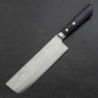 Nakiri VG-10 Damascus Western Blue Handle 165mm (6.5”)-[Musashi]-[Japanese-Kitchen-Knives]