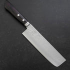 Nakiri VG-10 Damascus Western Blue Handle 165mm (6.5”)-[Musashi]-[Japanese-Kitchen-Knives]