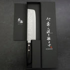 Nakiri VG-10 Damascus Western Blue Handle 165mm-[Musashi]-[Japanese-Kitchen-Knives]