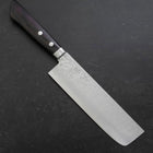 Nakiri VG-10 Damascus Western Blue Handle 165mm-[Musashi]-[Japanese-Kitchen-Knives]