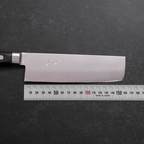 Nakiri VG-10 Damascus Western Cherry Handle 165mm-[Musashi]-[Japanese-Kitchen-Knives]