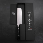 Nakiri VG-10 Damascus Western Cherry Handle 165mm-[Musashi]-[Japanese-Kitchen-Knives]