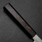 Nakiri VG-10 Damascus Yamanaka Black Urushi Handle 170mm (6.7”)-[Musashi]-[Japanese-Kitchen-Knives]