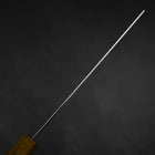 Nakiri VG-10 Damascus Yellow-Brown Birch Handle 170mm (6.7”)-[Musashi]-[Japanese-Kitchen-Knives]