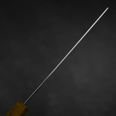 Nakiri VG-10 Damascus Yellow-Brown Birch Handle 170mm (6.7”)-[Musashi]-[Japanese-Kitchen-Knives]