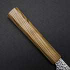 Nakiri VG-10 Mirror Tsuchime Damascus Olive Handle 170mm-[Musashi]-[Japanese-Kitchen-Knives]