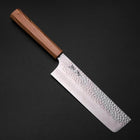 Nakiri VG-10 Mirror Tsuchime Damascus Olive Handle 170mm-[Musashi]-[Japanese-Kitchen-Knives]
