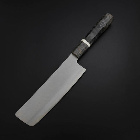 Nakiri VG-10 Polished Maple Handle 165mm (6.5”)-[Musashi]-[Japanese-Kitchen-Knives]