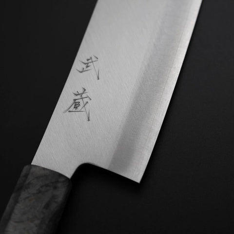 Nakiri VG-10 Polished Maple Handle 165mm (6.5”)-[Musashi]-[Japanese-Kitchen-Knives]