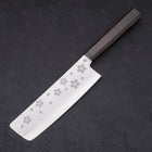 Nakiri VG-10 Polished Sakura Ebony Handle 165mm-[Musashi]-[Japanese-Kitchen-Knives]