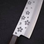 Nakiri VG-10 Polished Sakura Ebony Handle 165mm-[Musashi]-[Japanese-Kitchen-Knives]