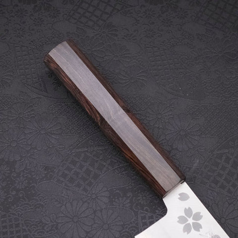 Nakiri VG-10 Polished Sakura Ebony Handle 165mm-[Musashi]-[Japanese-Kitchen-Knives]
