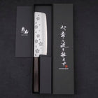 Nakiri VG-10 Polished Sakura Ebony Handle 165mm-[Musashi]-[Japanese-Kitchen-Knives]