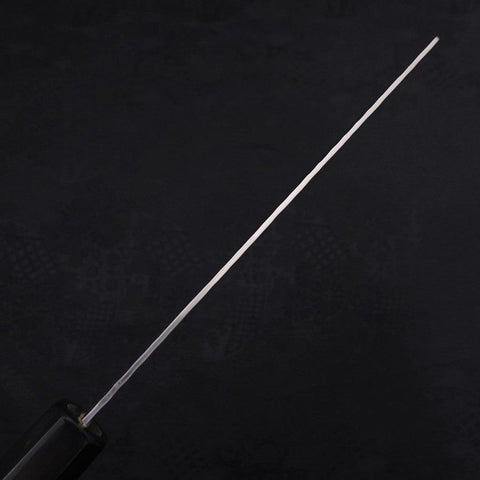 Nakiri VG-10 Tsuchime Damascus Buffalo Ebony Handle 165mm-[Musashi]-[Japanese-Kitchen-Knives]