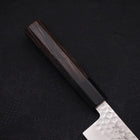 Nakiri VG-10 Tsuchime Damascus Buffalo Ebony Handle 165mm-[Musashi]-[Japanese-Kitchen-Knives]