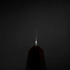 Nakiri VG-10 Tsuchime Damascus Cherry Grey Handle 165mm-[Musashi]-[Japanese-Kitchen-Knives]