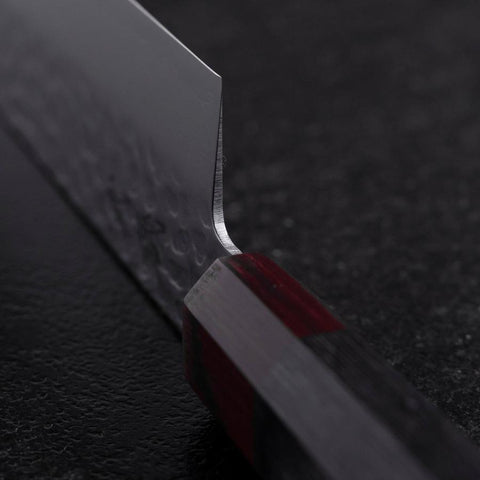 Nakiri VG-10 Tsuchime Damascus Pakka Handle 165mm (6.5”)-[Musashi]-[Japanese-Kitchen-Knives]